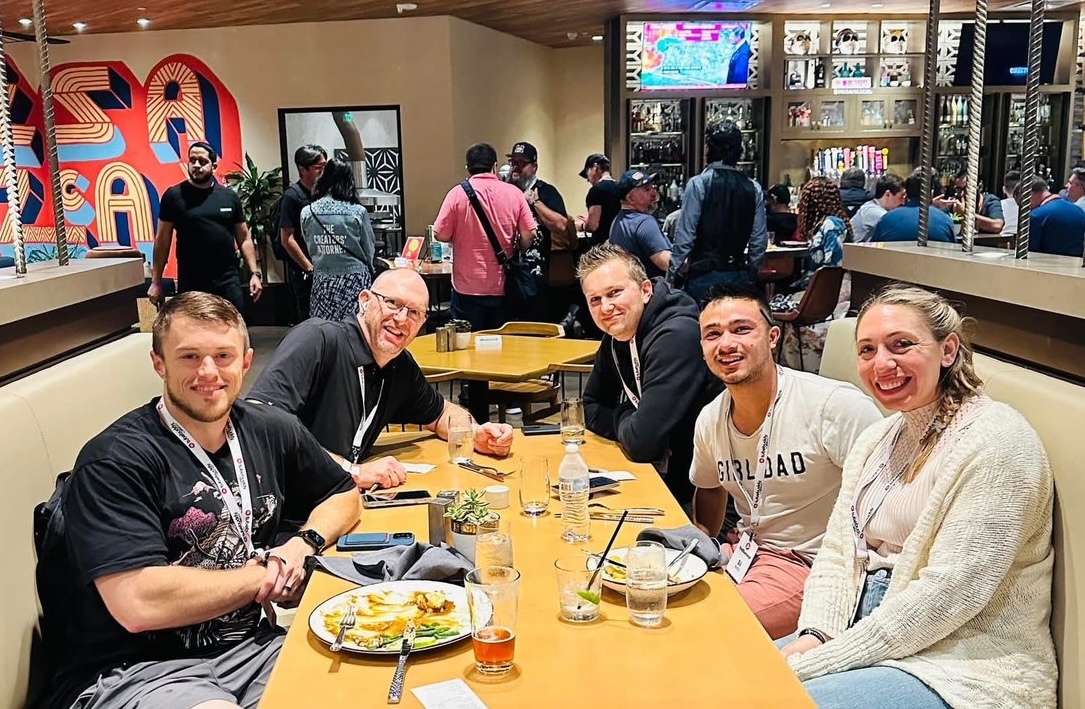 Dinner with friends at VidSummit